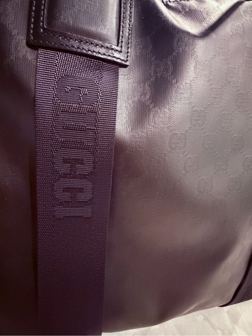 AUTH GUCCI GG Monogram Crystal Tote Shoulder Bag. Removable strap 779816 LN - Picture 4 of 4